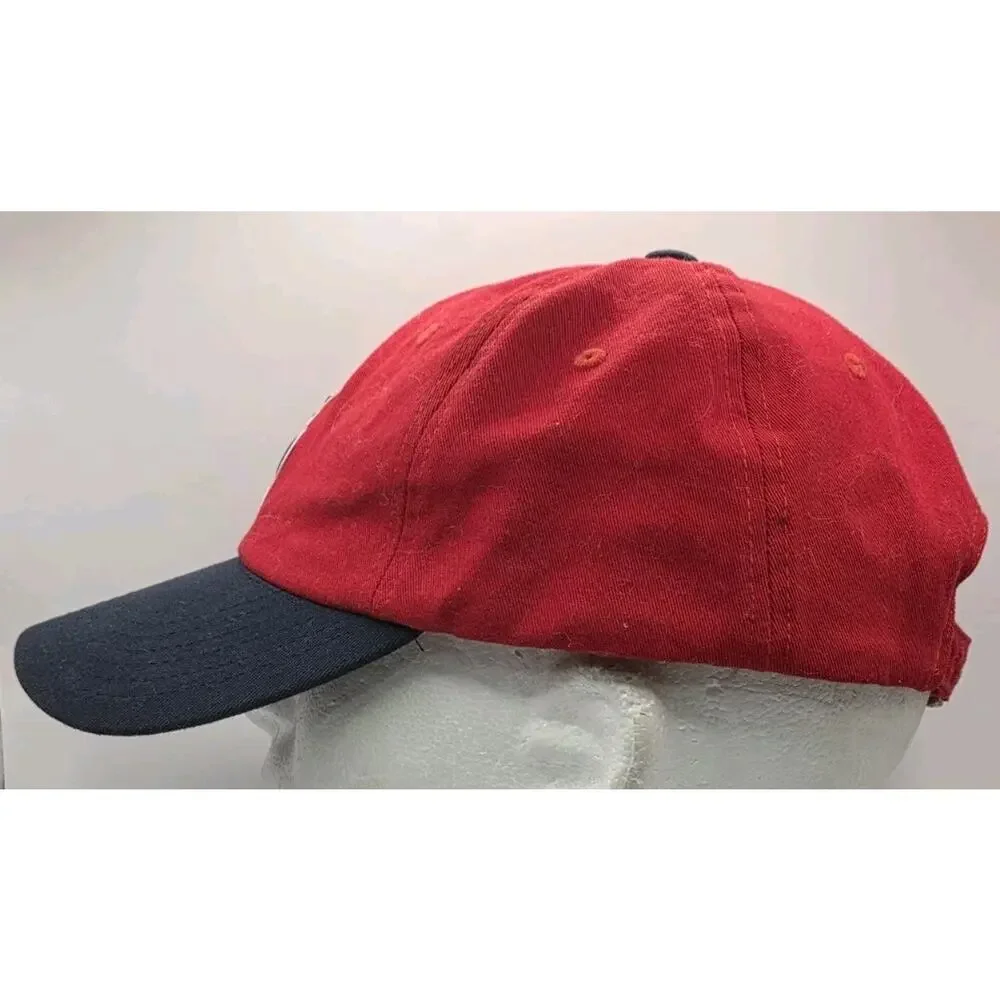 St. Louis Cardinals STL Blue Logo MLB Red Cap Blue‎ Visor Baseball Hat Strapback